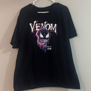 Marvel Venom Black and Purple Graphic Tee